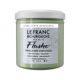 Lefranc & Bourgeois 125ml Flashe Acrylic 841 Terre Verte Iridescente Series 2