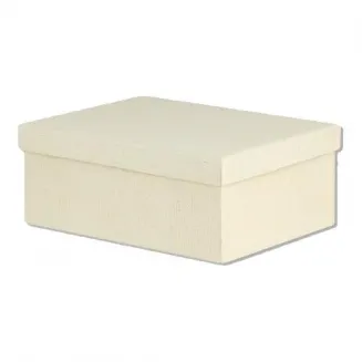 Χάρτινο Κουτί Επενδυμένο Oρθογώνιο 15x11x7cm Εκρού