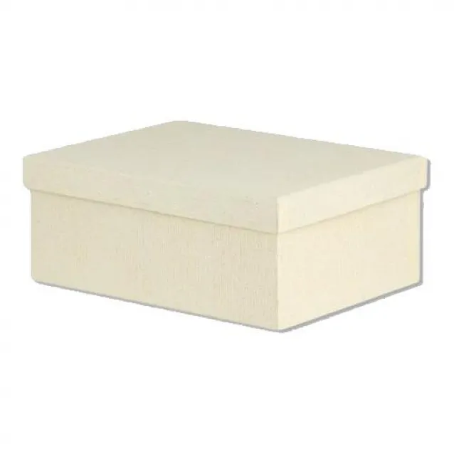 Χάρτινο Κουτί Επενδυμένο Oρθογώνιο 15x11x7cm Εκρού