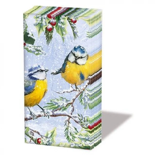 10 Χαρτομάντηλα 21,5x22cm Chirping Birds