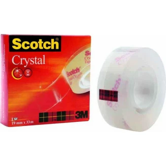 3M Σελοτείπ Scotch Tape Crystal 19mm x 33m