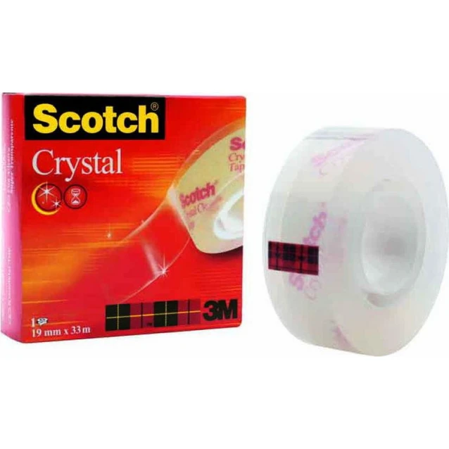 3M Σελοτείπ Scotch Tape Crystal 19mm x 33m