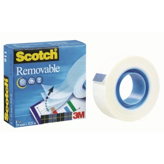 3M Σελοτείπ Scotch Tape Removable 19mm x 33m