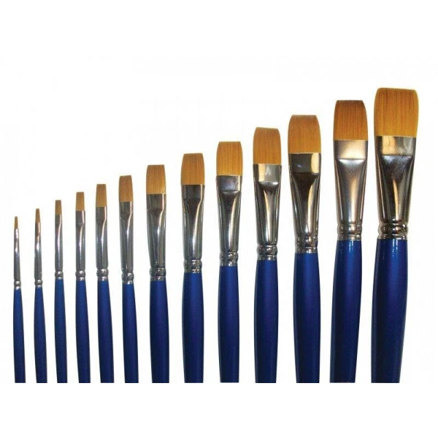 Art & Hobby Πινέλo Συνθετικό Πλακέ με Μακριά Λαβή 2600B No.18