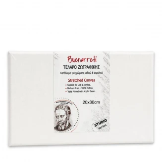 Buonarroti Τελάρο Ζωγραφικής 20x30cm με βαμβακερό καμβά FSC
