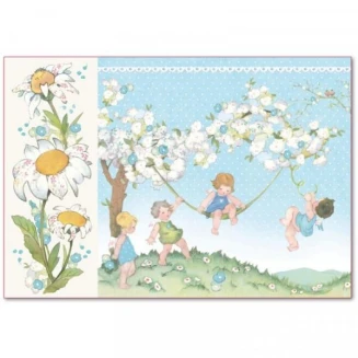 Stamperia Ριζόχαρτο Decoupage 48x33cm Baby Boy