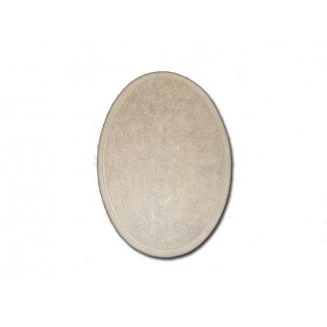 Ξύλινη Πινακίδα Οβάλ MDF 14,5x20x0,7cm