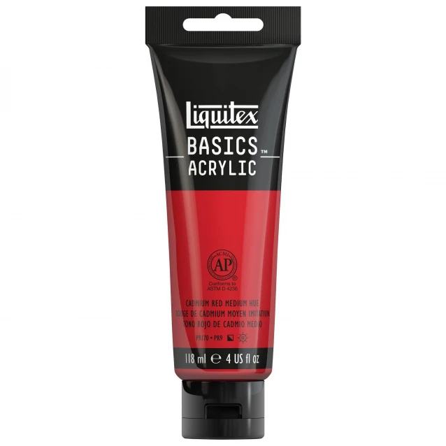 Liquitex Basics 118ml Acrylic 151 Cadmium Red Medium Hue Series 1