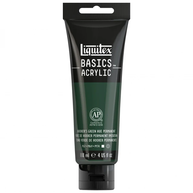 Liquitex Basics 118ml Acrylic 224 Hookers Green Hue Series 1
