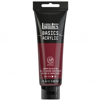 Liquitex Basics 118ml Acrylic 311 Cadmium Red Deep Hue Series 1