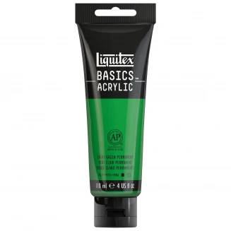 Liquitex Basics 118ml Acrylic 312 Green Light Permanent Series 1