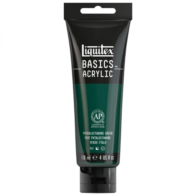 Liquitex Basics 118ml Acrylic 317 Phthalocyanine Green Series 1