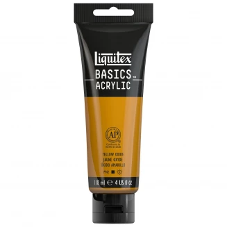 Liquitex Basics 118ml Acrylic 416 Yellow Ochre (Oxide) Series 1
