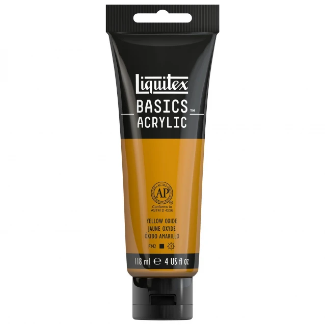 Liquitex Basics 118ml Acrylic 416 Yellow Ochre (Oxide) Series 1