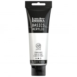 Liquitex Basics 118ml Acrylic 432 Titanium White Series 1