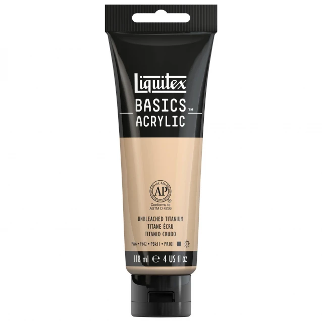 Liquitex Basics 118ml Acrylic 434 Unbleached Titanium Series 1