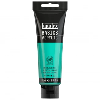 Liquitex Basics 118ml Acrylic 660 Bright Aqua Green Series 1