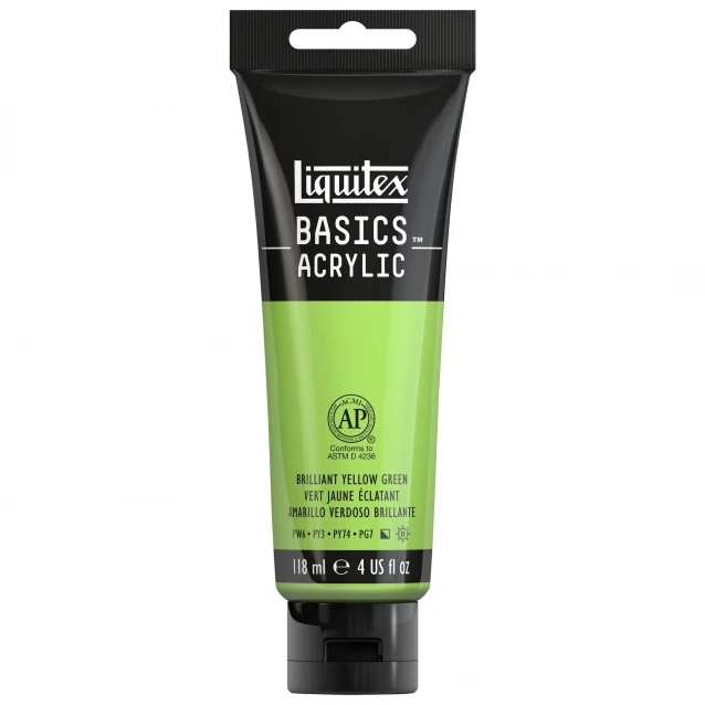 Liquitex Basics 118ml Acrylic 840 Brilliant Yellow Green Series 1
