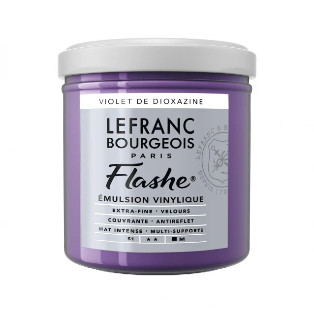 Lefranc & Bourgeois 125ml Flashe Acrylic 473 Dioxazine Violet Series 1