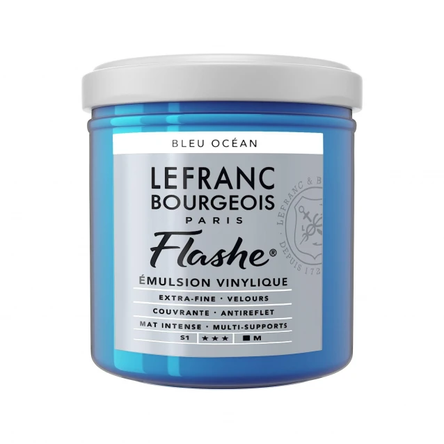Lefranc & Bourgeois 125ml Flashe Acrylic 904 Ocean Blue Series 1
