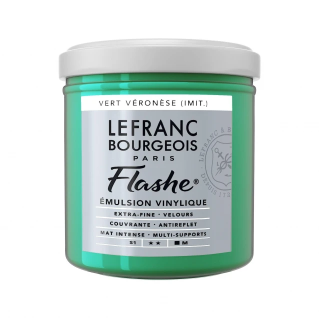 Lefranc & Bourgeois 125ml Flashe Acrylic 549 Veronese Green Shade Series 1
