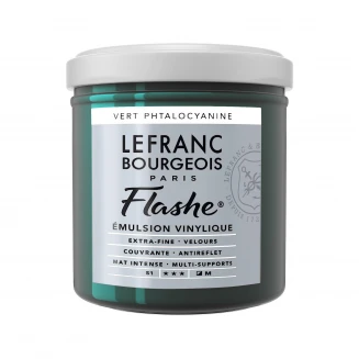 Lefranc & Bourgeois 125ml Flashe Acrylic 598 Phtalocyanine Green Series 1