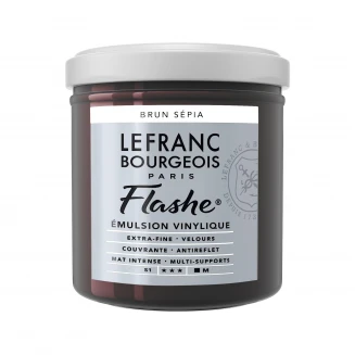 Lefranc & Bourgeois 125ml Flashe Acrylic 107 Sepia Brown Series 1