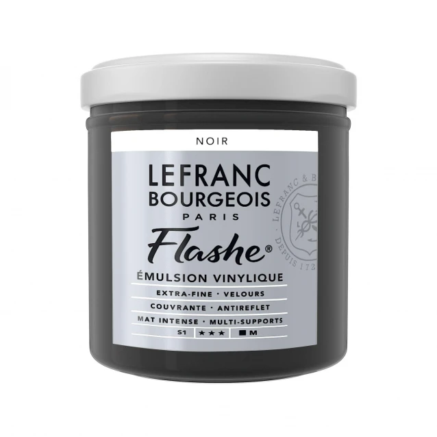 Lefranc & Bourgeois 125ml Flashe Acrylic 265 Black Series 1