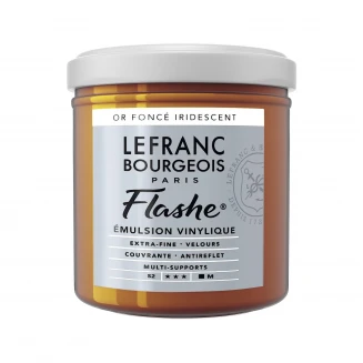 Lefranc & Bourgeois 125ml Flashe Acrylic 835 Iridescent Deep Gold Series 2