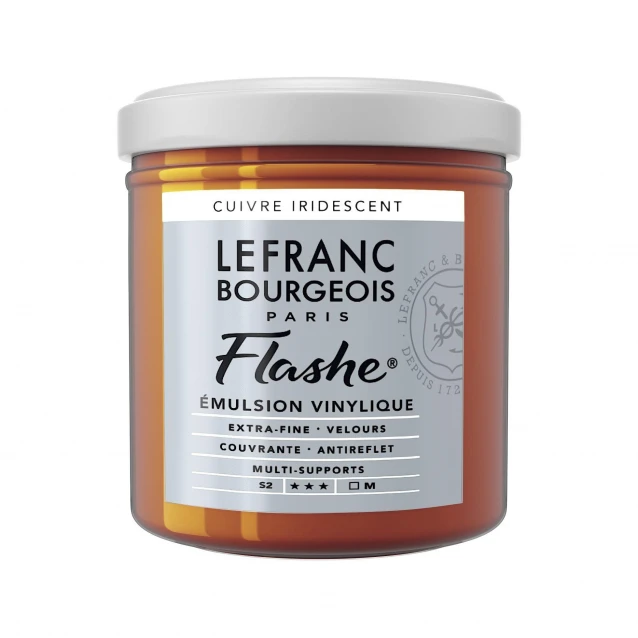 Lefranc & Bourgeois 125ml Flashe Acrylic 836 Iridescent Copper Series 2
