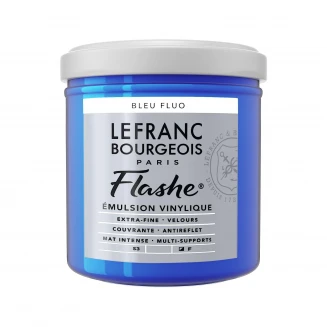 Lefranc & Bourgeois 125ml Flashe Acrylic 083 Fluorescent Blue Series 3