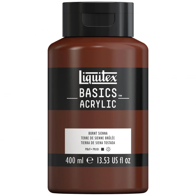 Liquitex Basics 400ml Acrylic 127 Burnt Sienna Series 1