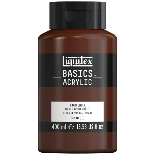 Liquitex Basics 400ml Acrylic 128 Burnt Umber Series 1