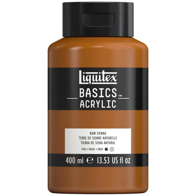Liquitex Basics 400ml Acrylic 330 Raw Sienna Series 1