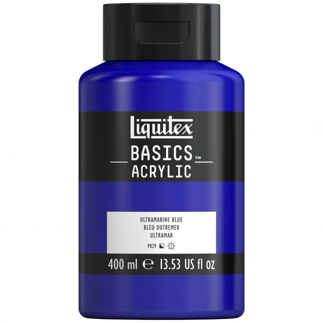 Liquitex Basics 400ml Acrylic 380 Ultramarine Blue Series 1
