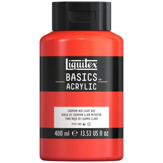 Liquitex Basics 400ml Acrylic 510 Cadmium Red Light Series 1