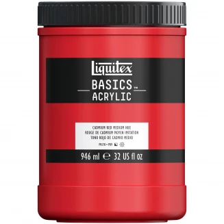 Liquitex Basics 946ml Acrylic 151 Cadmium Red Medium Hue Series 1