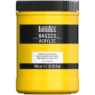 Liquitex Basics 946ml Acrylic 161 Cadmium Yellow Medium Hue Series 1