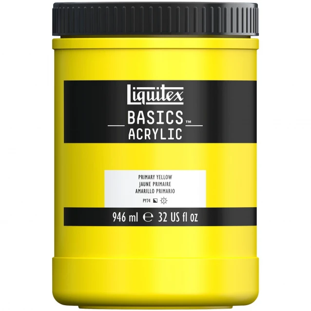 Liquitex Basics 946ml Acrylic 410 Primary Yellow Series 1