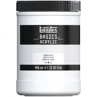 Liquitex Basics 946ml Acrylic 432 Titanium White Series 1
