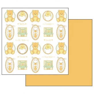 Stamperia Χαρτί Scrapbooking 30,5x30,5cm Διπλής Όψης Tony Bears And Owl