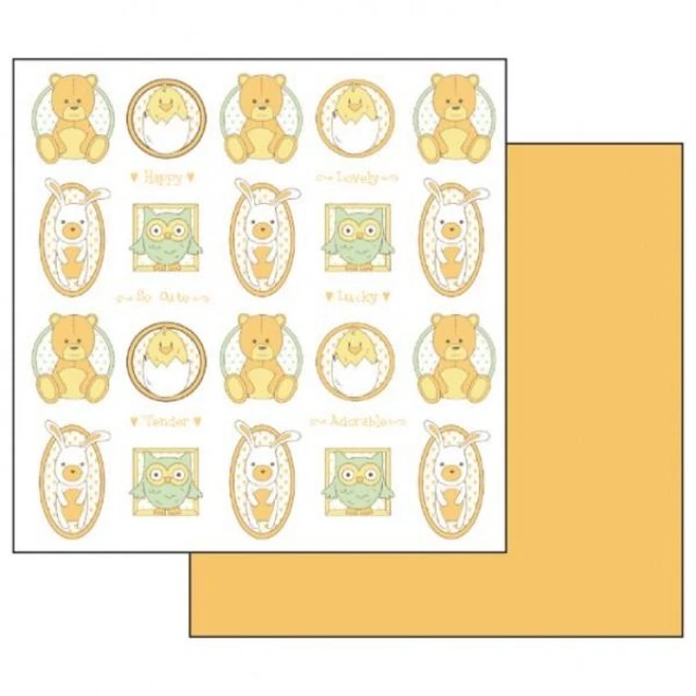 Stamperia Χαρτί Scrapbooking 30,5x30,5cm Διπλής Όψης Tony Bears And Owl