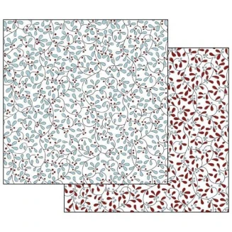 Stamperia Χαρτί Scrapbooking 30,5x30,5cm Διπλής Όψης Texture Turquoise Red