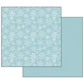 Stamperia Χαρτί Scrapbooking 30,5x30,5cm Διπλής Όψης Texture Turquoise With Sno