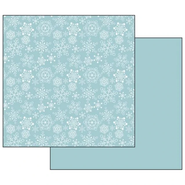 Stamperia Χαρτί Scrapbooking 30,5x30,5cm Διπλής Όψης Texture Turquoise With Sno