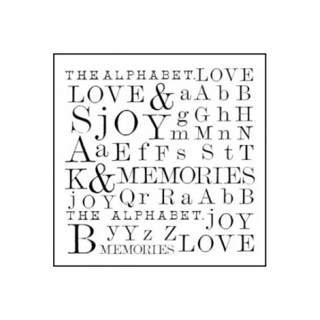 Stamperia Σφραγίδα Υψηλής Ανάλυσης 10x10cm Λέξεις