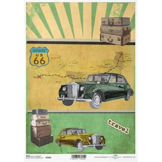 Itd. Collection Ριζόχαρτο Decoupage A4 (21x29,7cm) Vintage Car