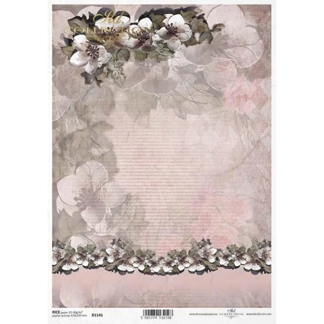 Itd. Collection Ριζόχαρτο Decoupage A4 (21x29,7cm) Λουλούδια