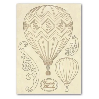 Stamperia Ξύλινο Σχήμα A5 (14,8Χ21cm) Αερόστατα