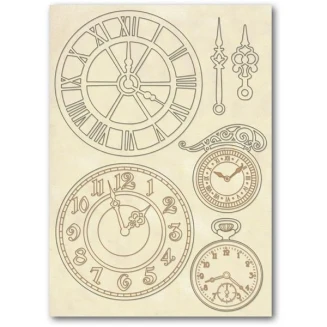 Stamperia Ξύλινο Σχήμα A5 (14,8Χ21cm) Ρολόγια & Δείκτες